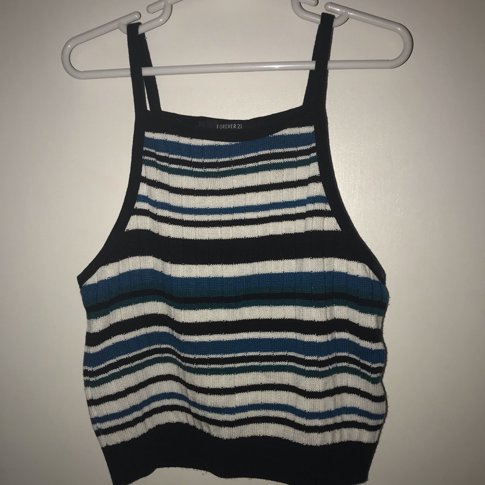 Striped crop top